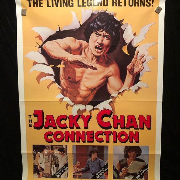 Jacky Chan Connection 1983 One Sheet Movie Poster Martial Arts Karate Kung Fu - Picture 1 of 1